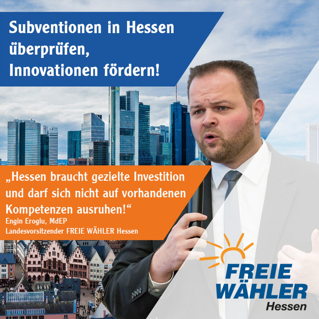 Subventionen überprüfen, Innovationen fördern!